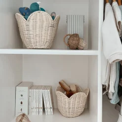 Olli Ella Nursery|Rattan Lily Basket Set - Buttercream