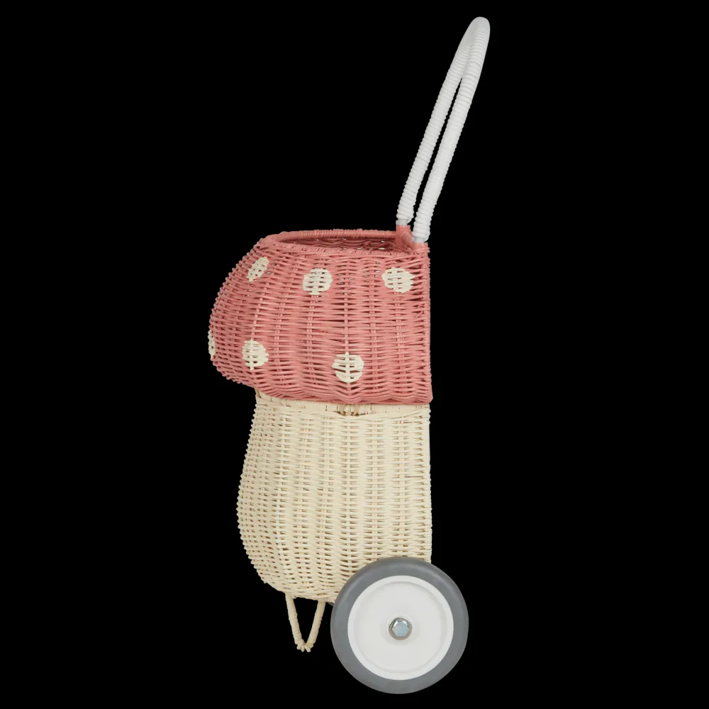 Olli Ella Outdoor Play|For Storage|Rattan Mushroom Luggy - Musk