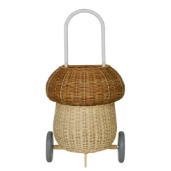 Olli Ella Outdoor Play|For Storage|Rattan Mushroom Luggy - Natural