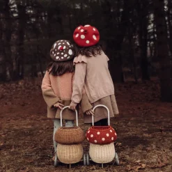 Olli Ella Outdoor Play|For Storage|Rattan Mushroom Luggy - Natural