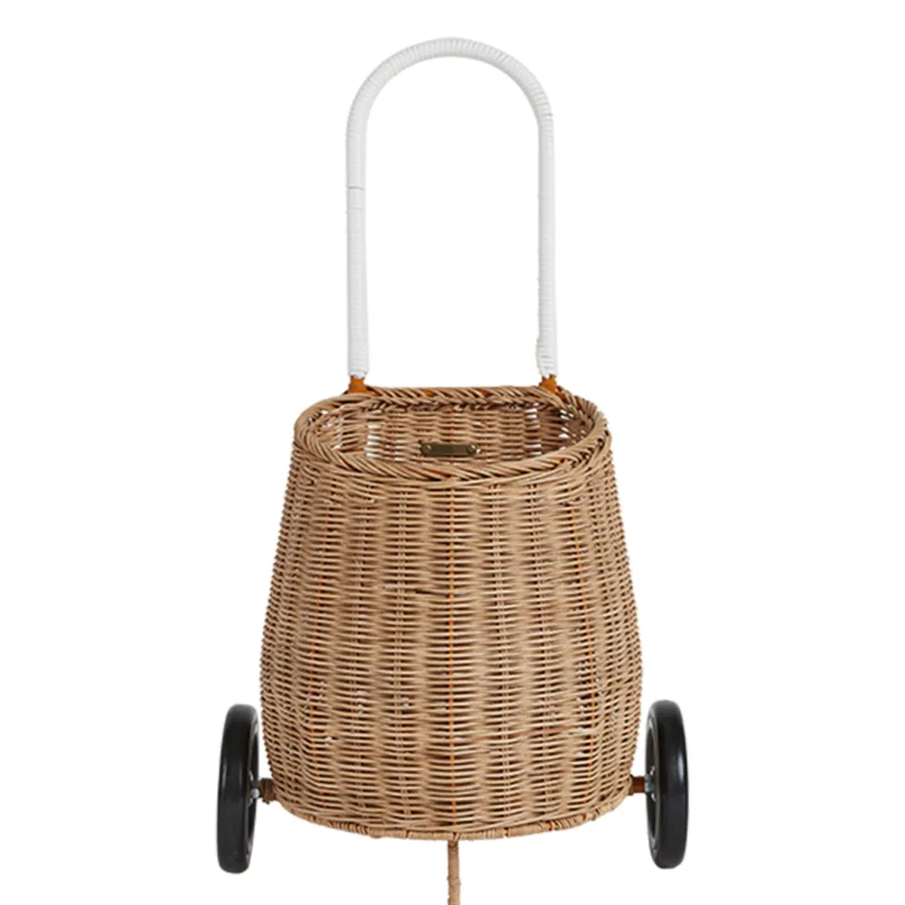 Olli Ella Outdoor Play|On Wheels|Rattan Original Luggy - Natural