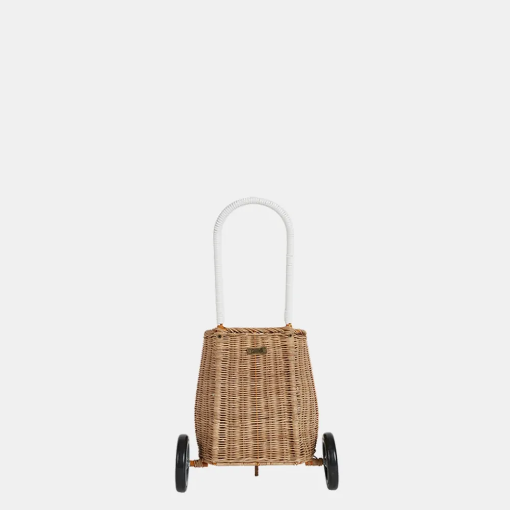 Olli Ella Outdoor Play|On Wheels|Rattan Original Luggy - Natural