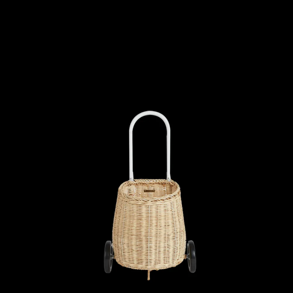 Olli Ella On Wheels|Outdoor Play|Rattan Original Luggy - Straw