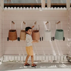 Olli Ella On Wheels|Outdoor Play|Rattan Original Luggy - Straw