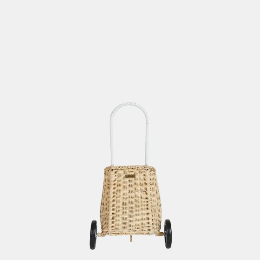 Olli Ella On Wheels|Outdoor Play|Rattan Original Luggy - Straw
