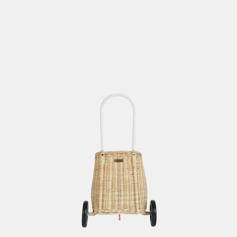 Olli Ella On Wheels|Outdoor Play|Rattan Original Luggy - Straw