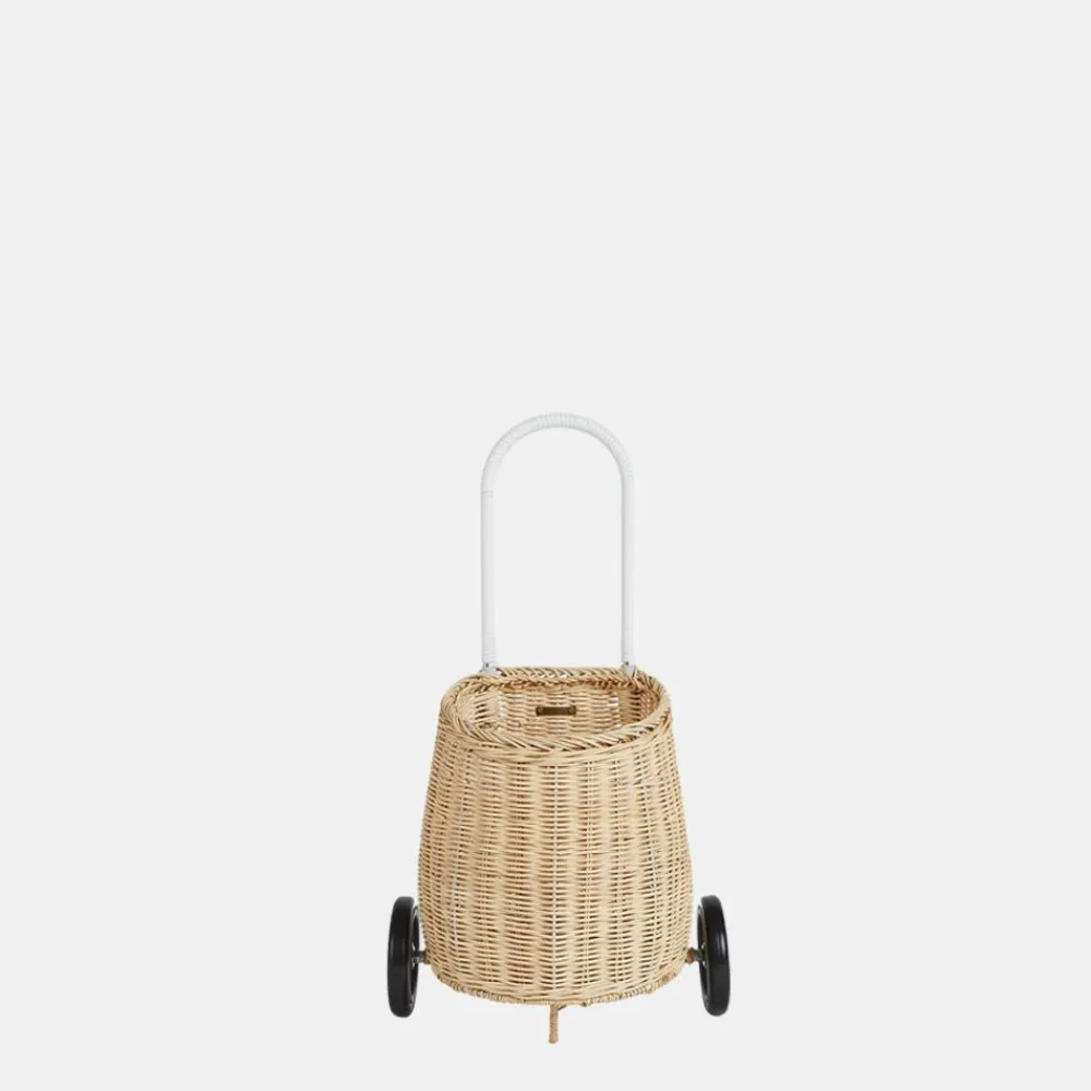 Olli Ella On Wheels|Outdoor Play|Rattan Original Luggy - Straw