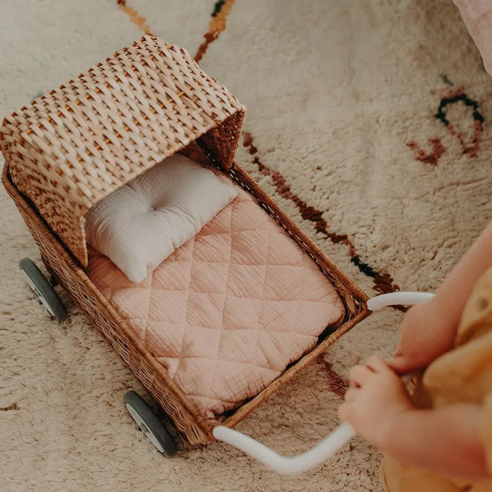 Olli Ella Indoor Play|Outdoor Play|Rattan Strolley - Natural