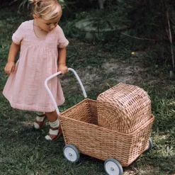 Olli Ella Indoor Play|Outdoor Play|Rattan Strolley - Natural