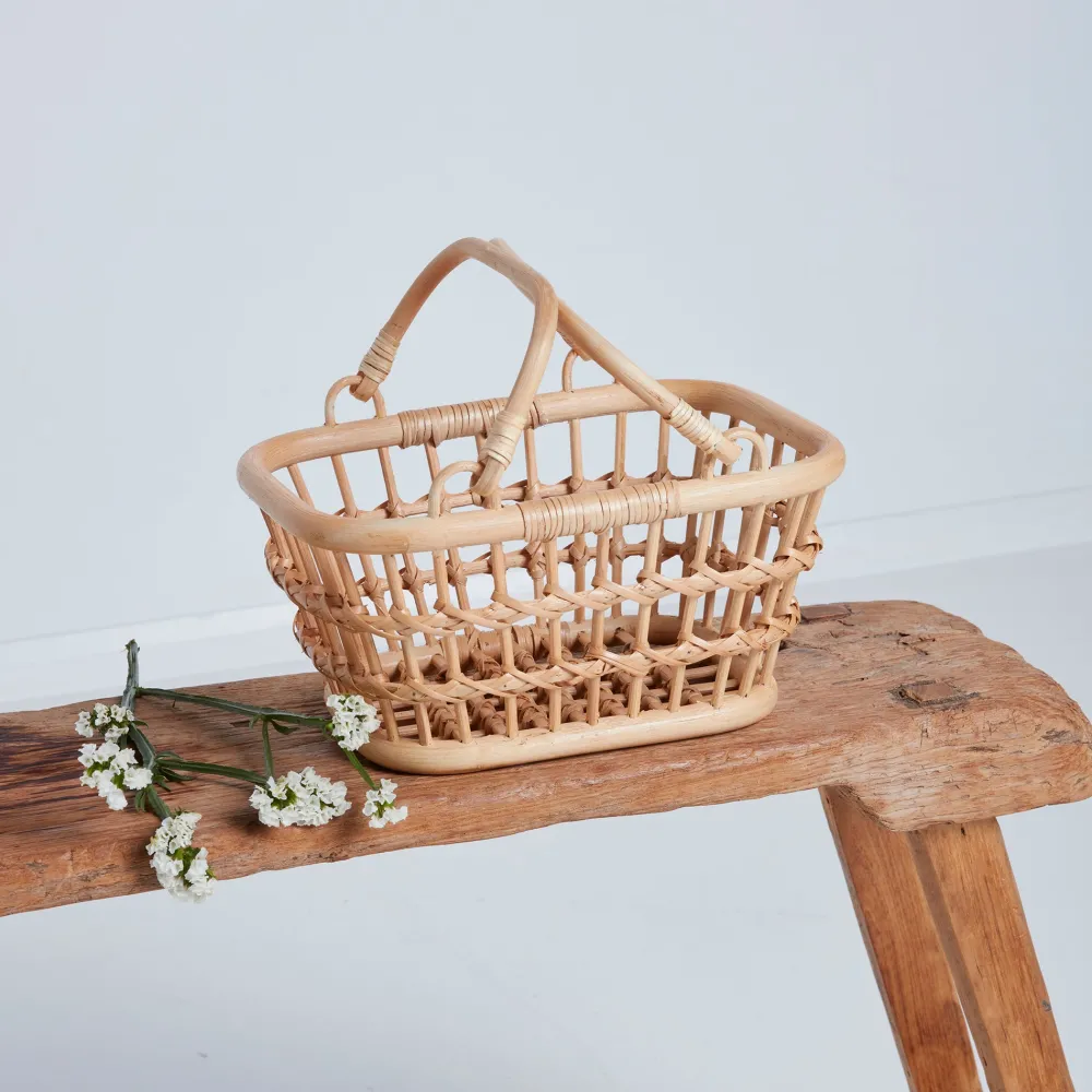 Olli Ella For Storage|To Carry|Rattan Tarry Basket - Wheat