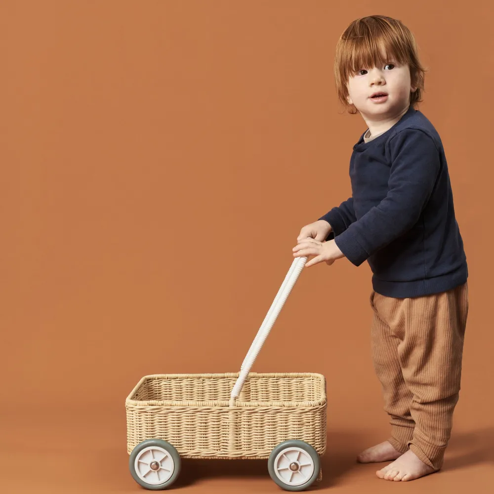 Olli Ella Indoor Play|On Wheels|Rattan Wamble Walker