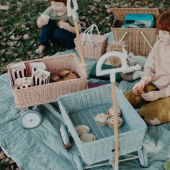 Olli Ella Outdoor Play|On Wheels|Rattan Wonder Wagon - Rose