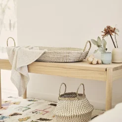 Olli Ella Nursery|Changing Baskets|Reva Seagrass Changing Basket - Natural