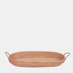 Olli Ella Nursery|Changing Baskets|Reva Seagrass Changing Basket - Rose