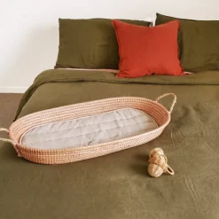 Olli Ella Nursery|Changing Baskets|Reva Seagrass Changing Basket - Rose