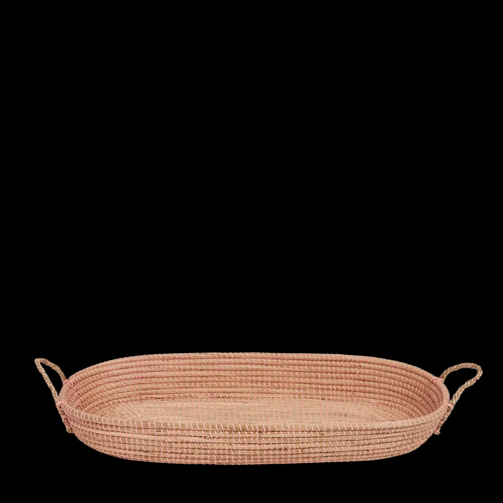 Olli Ella Nursery|Changing Baskets|Reva Seagrass Changing Basket - Rose