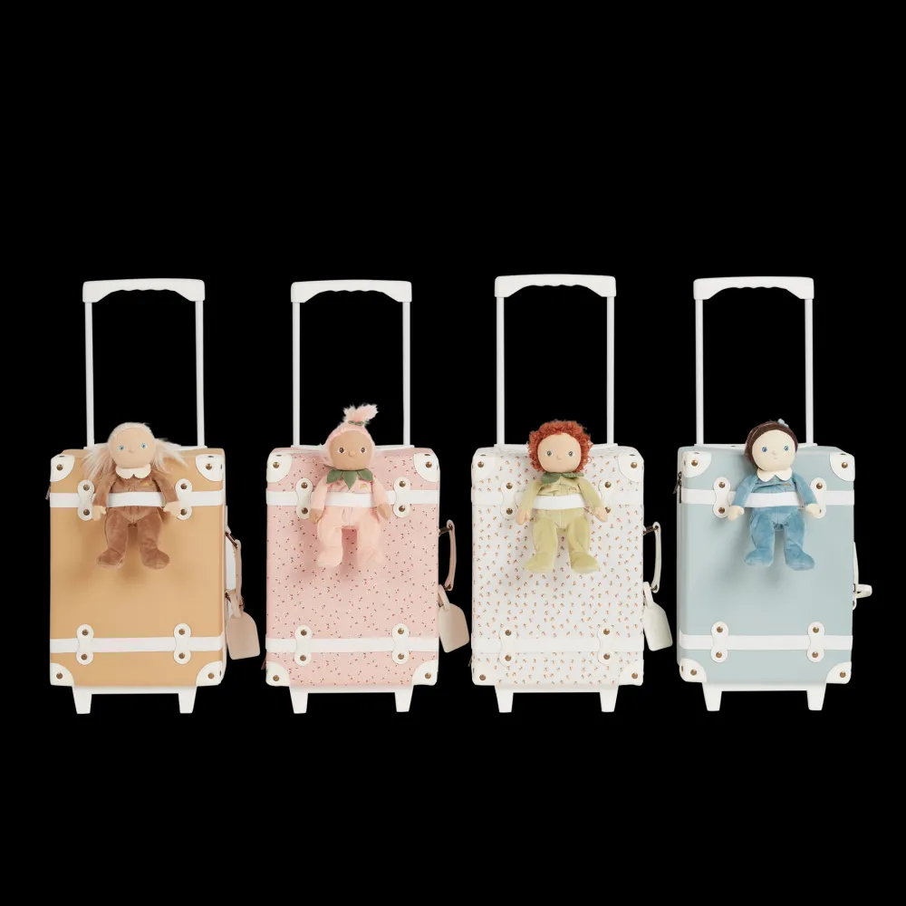 Olli Ella Travel|Travel Bags|See-Ya Suitcase - Leafed Mushroom