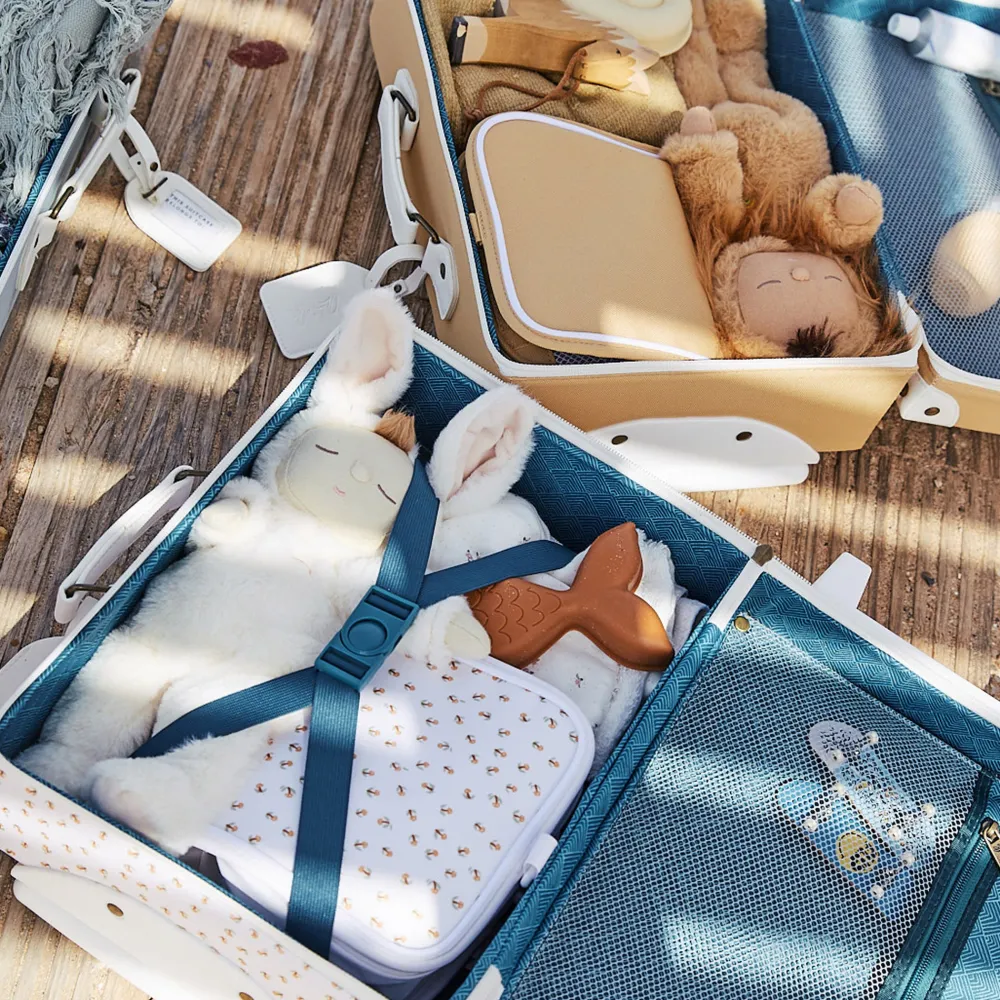 Olli Ella Travel|Travel Bags|See-Ya Suitcase - Leafed Mushroom