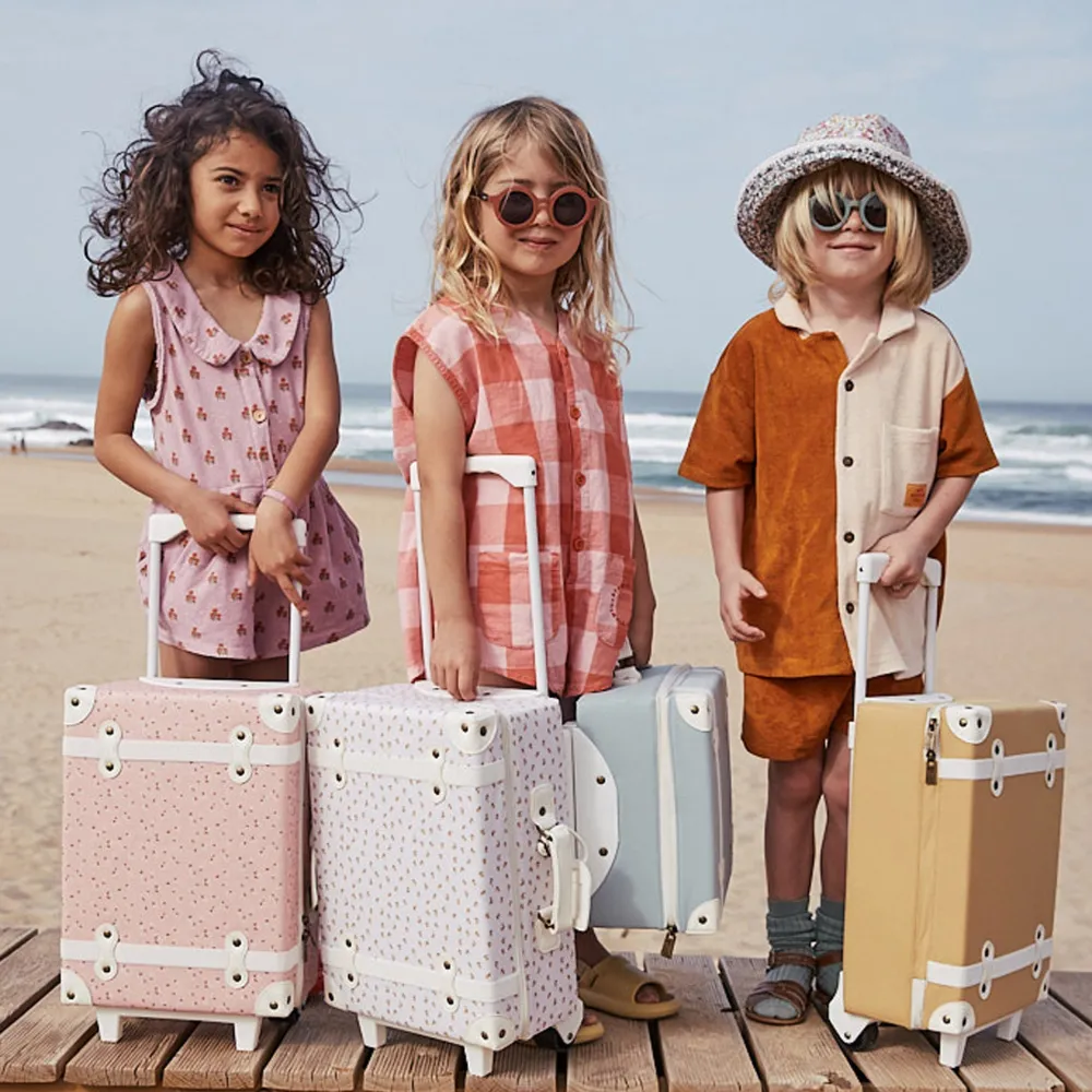 Olli Ella Travel|Travel Bags|See-Ya Suitcase - Leafed Mushroom