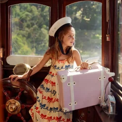 Olli Ella Travel|Travel Bags|See-Ya Suitcase - Sorbet