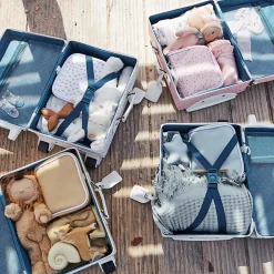 Olli Ella Travel|Travel Bags|See-Ya Suitcase - Steel Blue