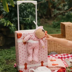 Olli Ella Travel|Travel Bags|See-ya Suitcase - Strawberry