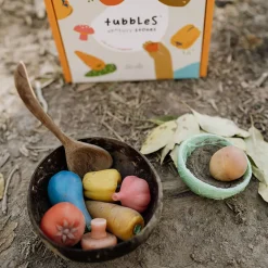 Olli Ella Craft & Activity|Outdoor Play|Tubbles - Sensory Stones - Vibrant Veggies